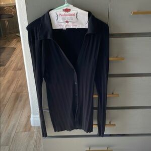 Open Edit Black Cardigan